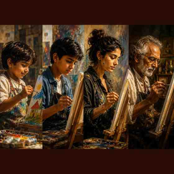 Traditional artwork with ornate detail