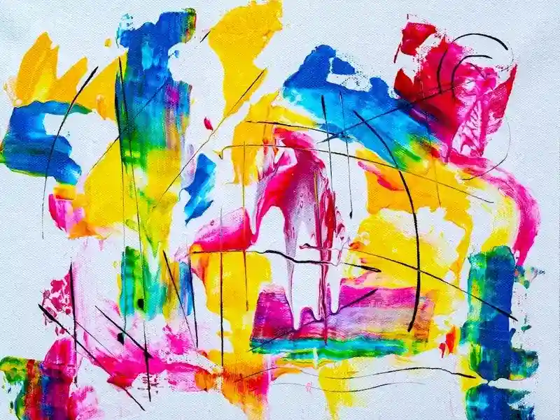 Contemporary painting on canvas